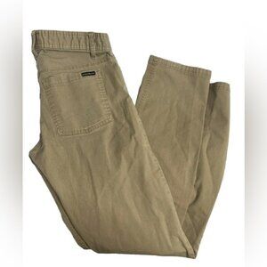 Oakley Canvas Pants Mens 30 Khaki 100% Cotton Measures 30x32"  Field Silm Fit